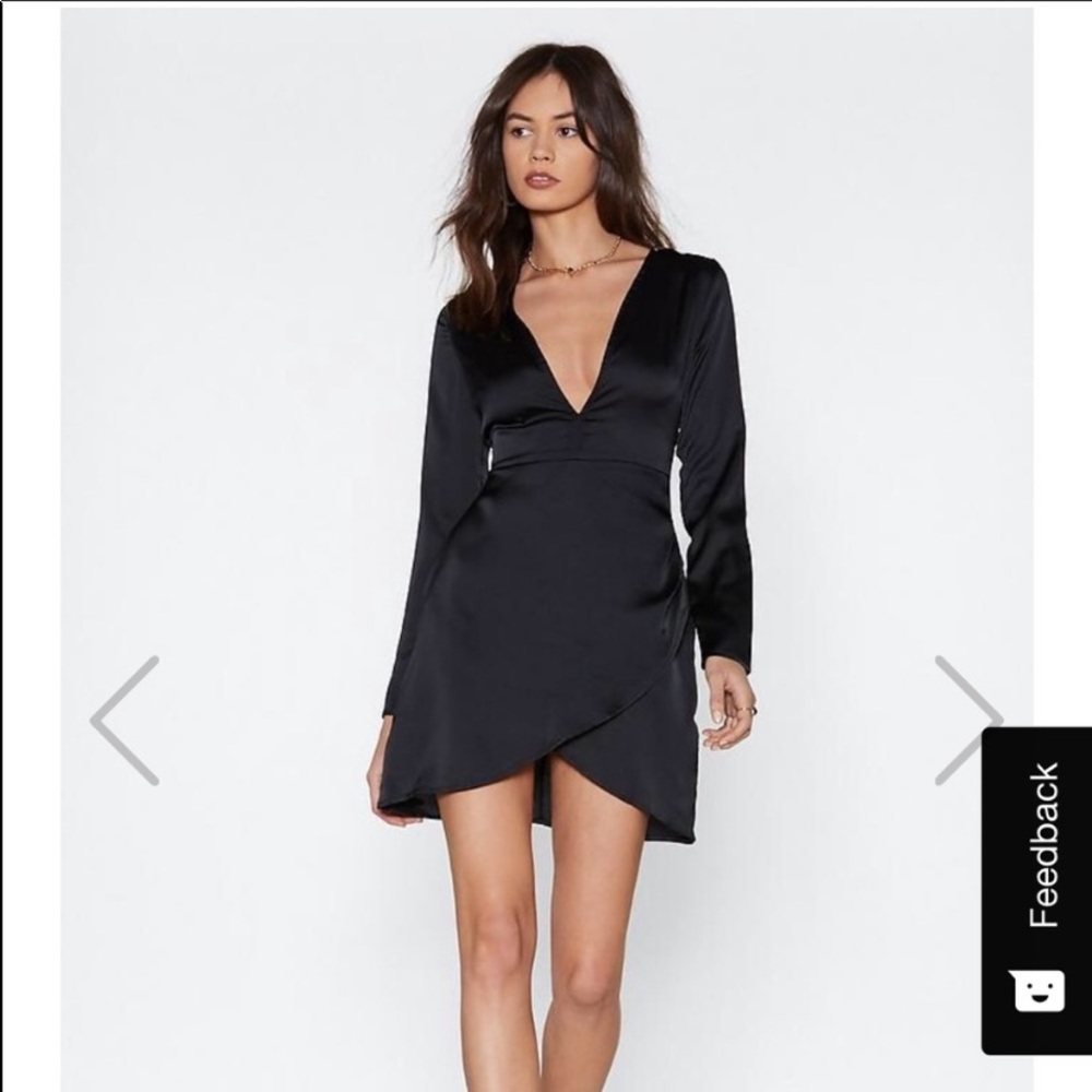 Slip Away Satin Dress size 4 NWT